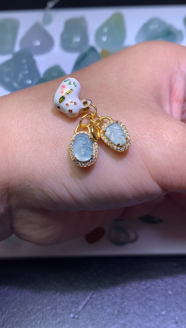 颈饰未镶嵌翡翠净货