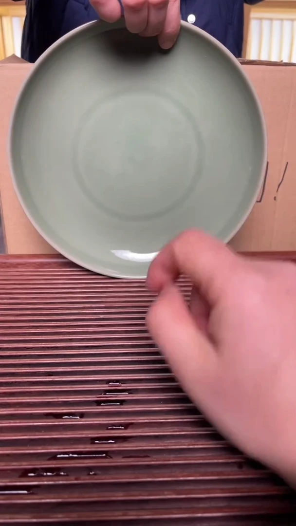 【闪购商品】摆件耀州窑素面大盘