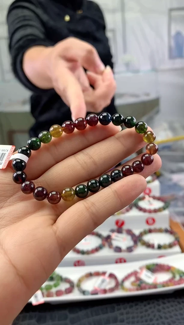 未镶嵌手串碧玺多样性发一条