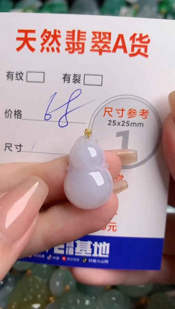 翡翠18K金镶嵌颈饰23000318