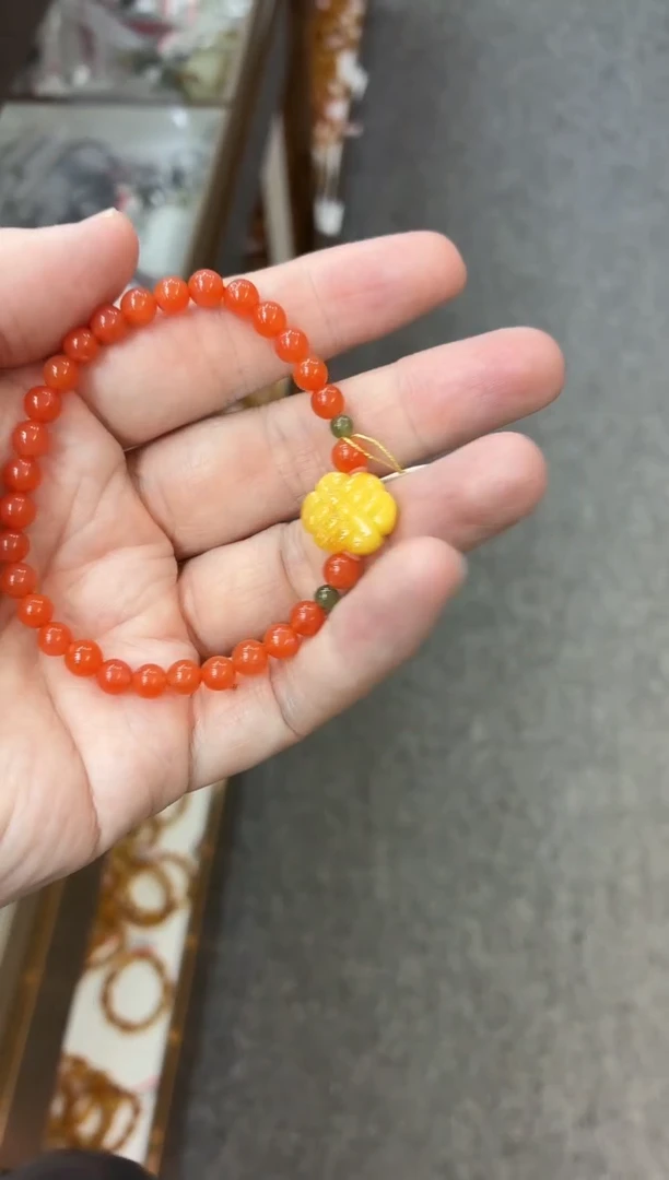 未镶嵌手串南红玛瑙手串