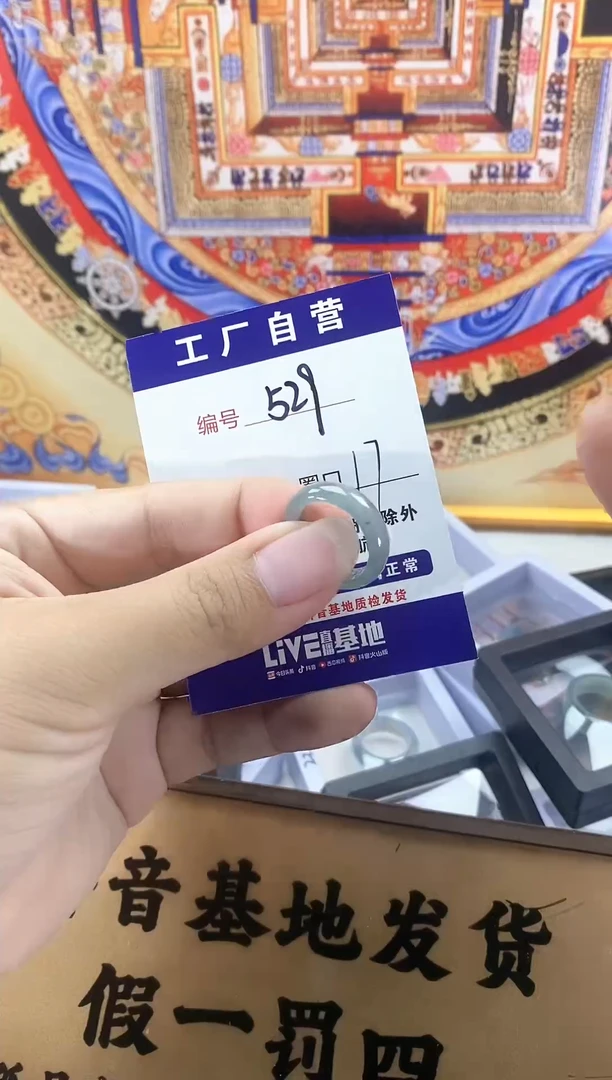 未镶嵌戒圈翡翠529