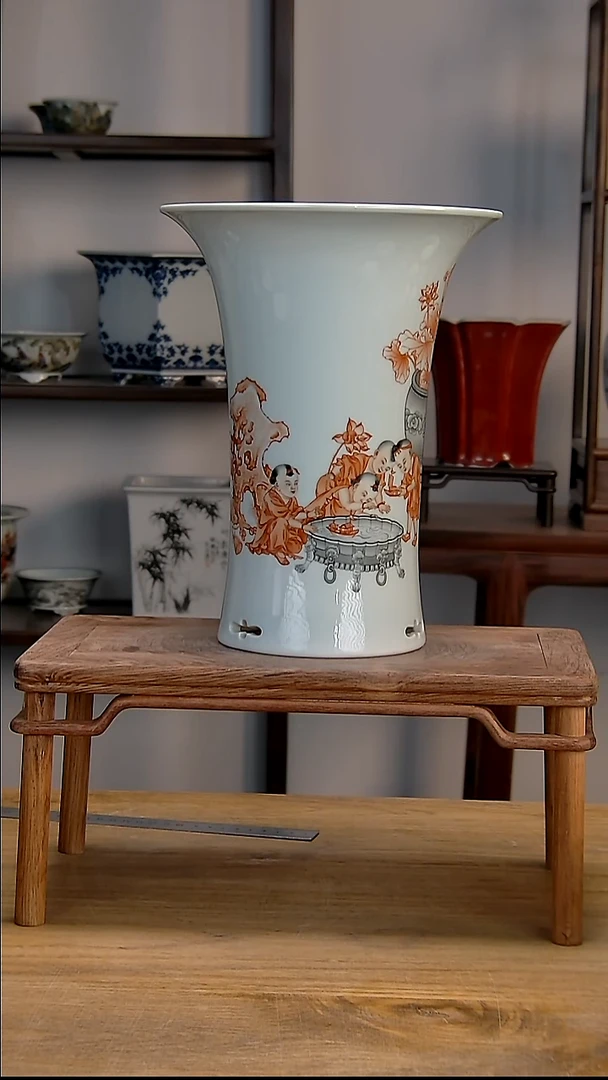 景德镇陶瓷手工花盆