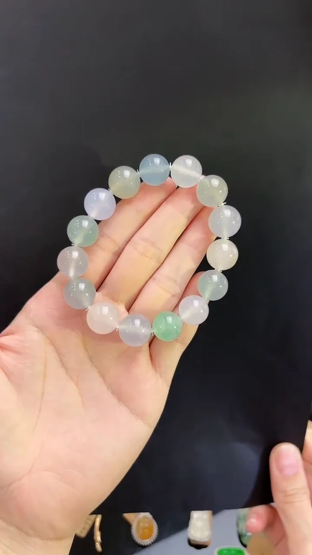 未镶嵌手串翡翠多宝手串多人不退不换
