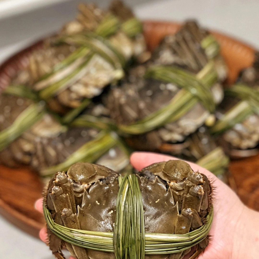 【金标活蟹】精品全母蟹4-3.7  10/8只 螃蟹青蟹顺丰/京东冷链赠吃蟹工具精美礼盒