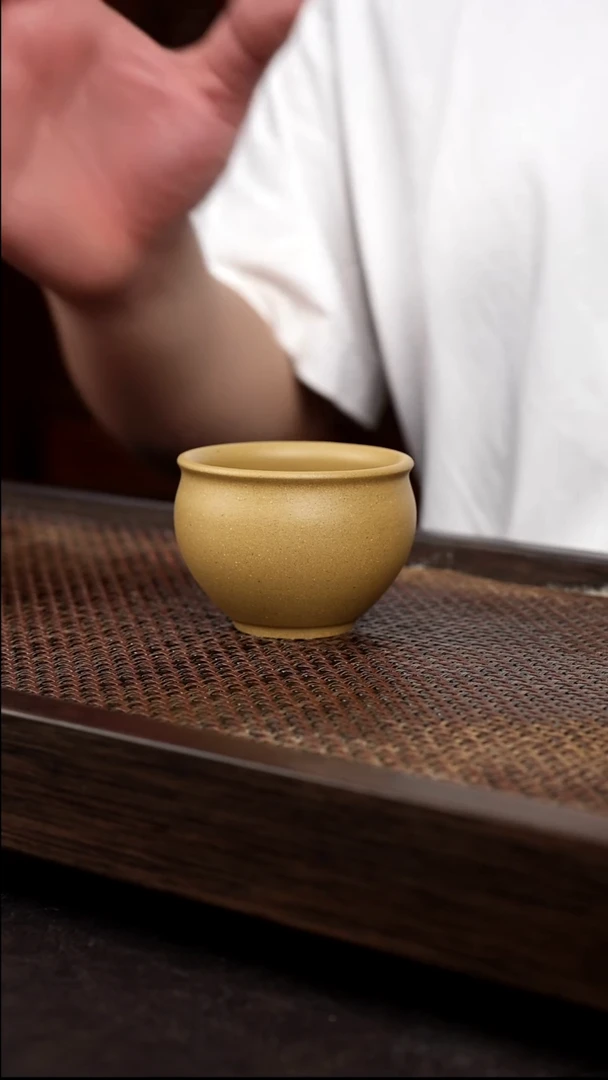 茶壶紫砂黄金段圆融杯