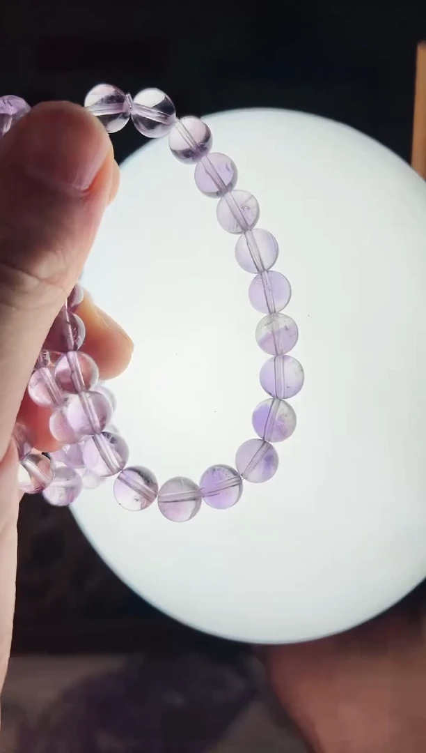 【闪购商品】紫晶手链未镶嵌8mm＋玻利维亚紫晶山（多样性发其一）