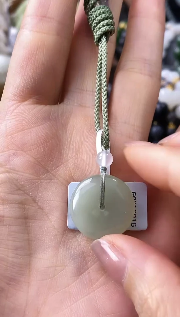 颈饰未镶嵌和田玉晴水平安扣20mm*5.7mm