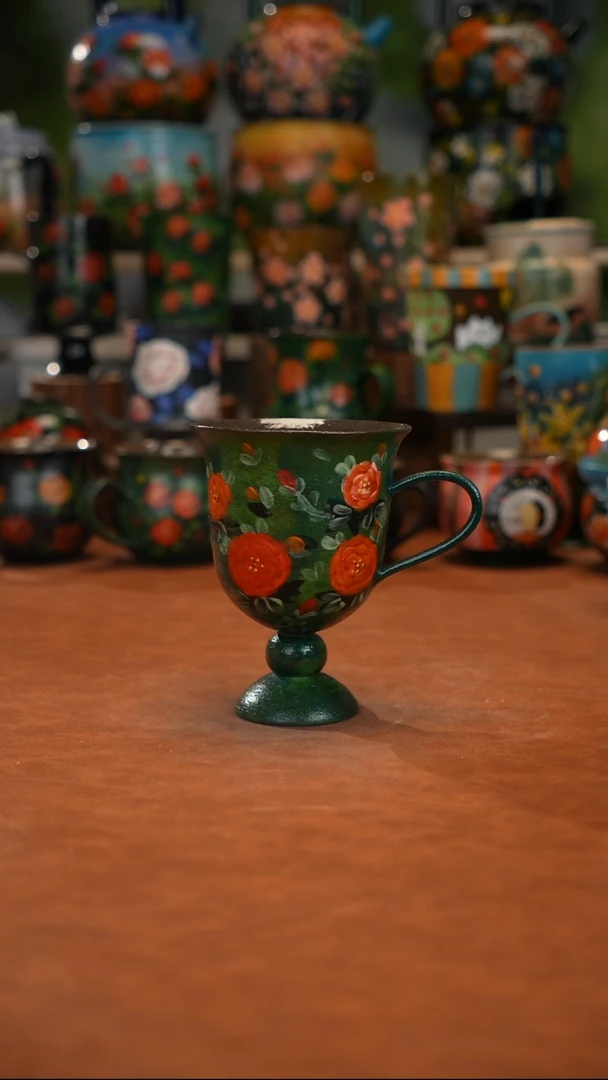 陶瓷油画手绘釉下彩