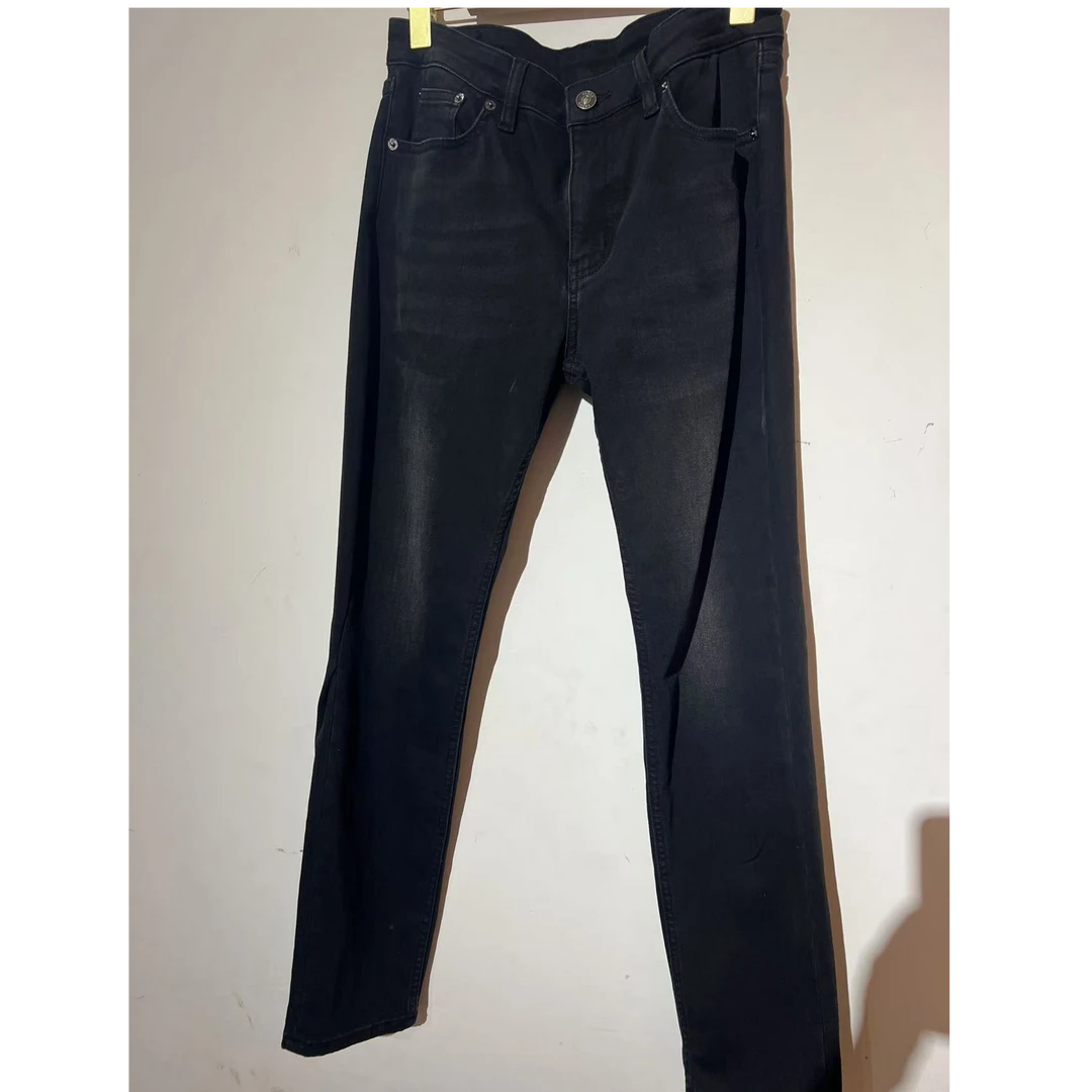 秋冬黑色加绒J男士牛仔裤