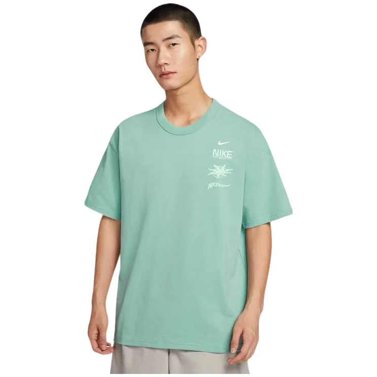 NIKE/耐克官方男子时尚潮流百搭舒适经典圆领印花短袖-IH8659-017