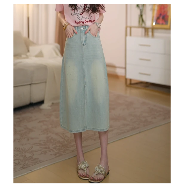 【亮片裤】马克华菲女装时尚夏季欧若风气质半身裙 F52028A532