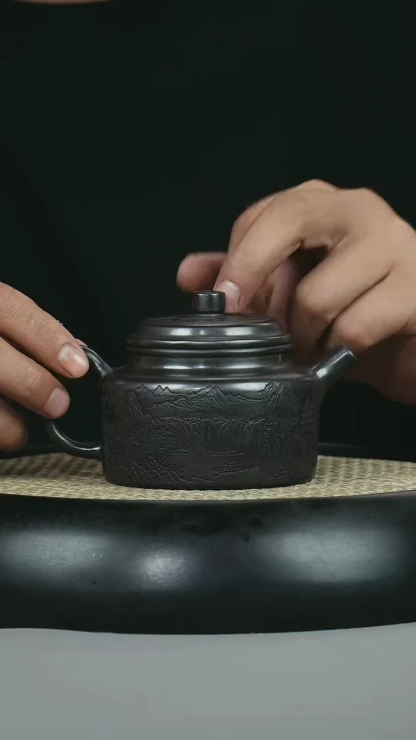 茶壶紫砂  原矿石黄  德钟