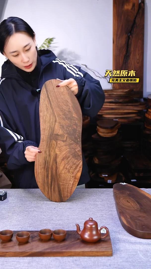 木北美黑胡桃原木.干裂疤结不属于商品质量问题完美主义者慎拍