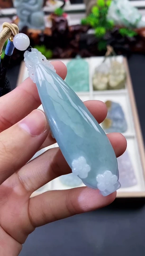 颈饰未镶嵌翡翠天然缅甸A货翡翠