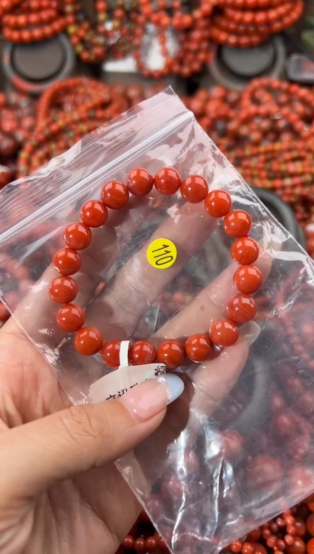 未镶嵌手串南红玛瑙冬*歌9