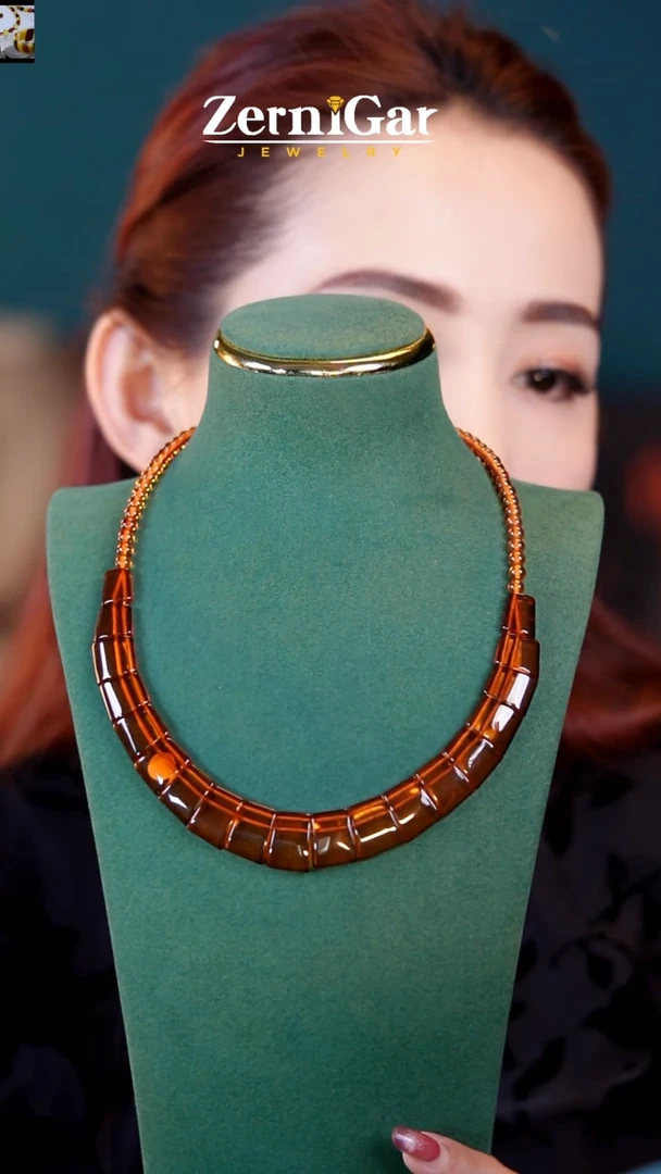 【闪购商品】琥珀颈饰未镶嵌天然琥珀项链