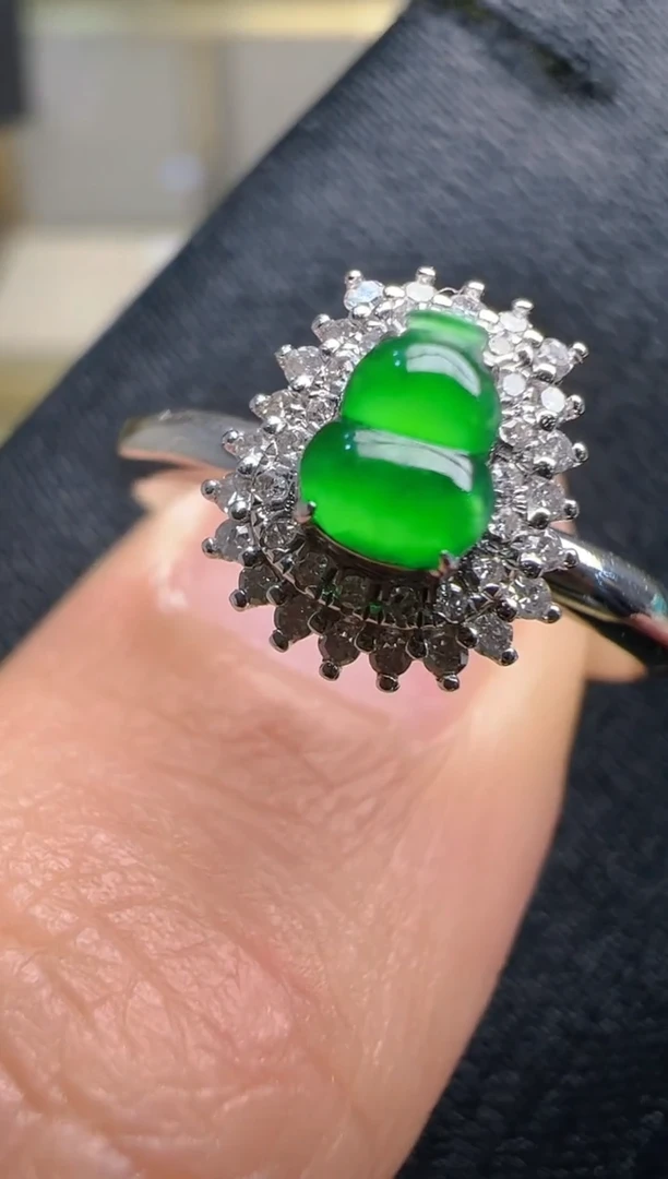 【闪购商品】翡翠戒指18K金镶嵌多样性团购发一件