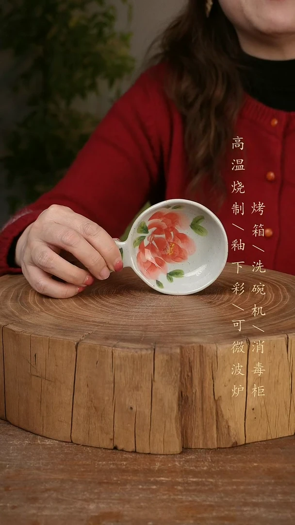 碗瓷景德镇手工手绘高温瓷釉下彩