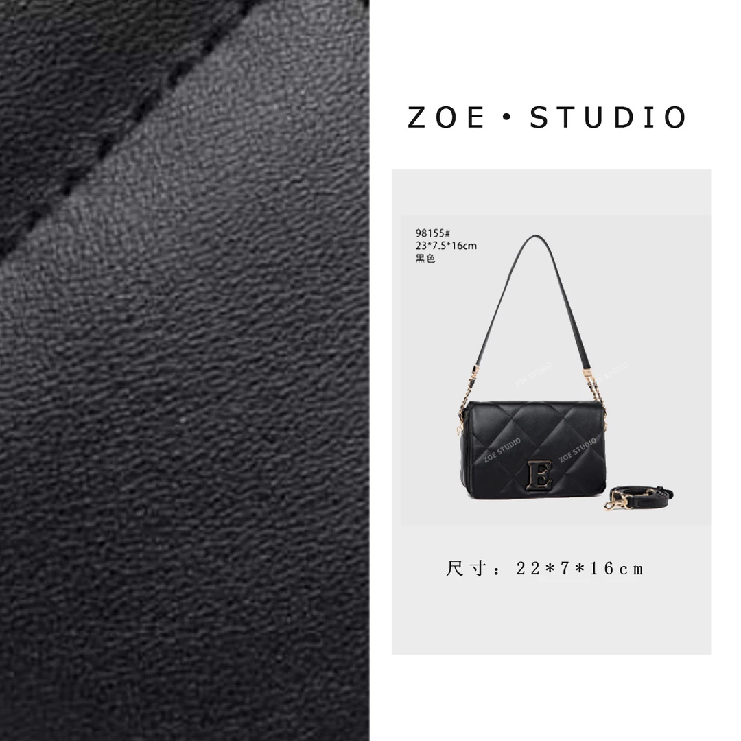 【佐伊甄选】QYX-98155-黑色轻奢女士时尚潮流通勤腋下斜挎包