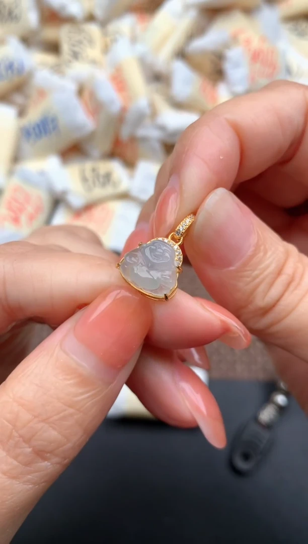 银S925镶嵌挂件翡翠一37