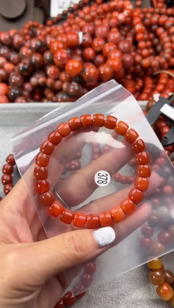 未镶嵌手串南红玛瑙7+