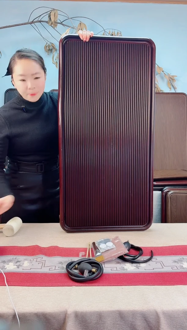 飞*千川红色茶盘100*50*5