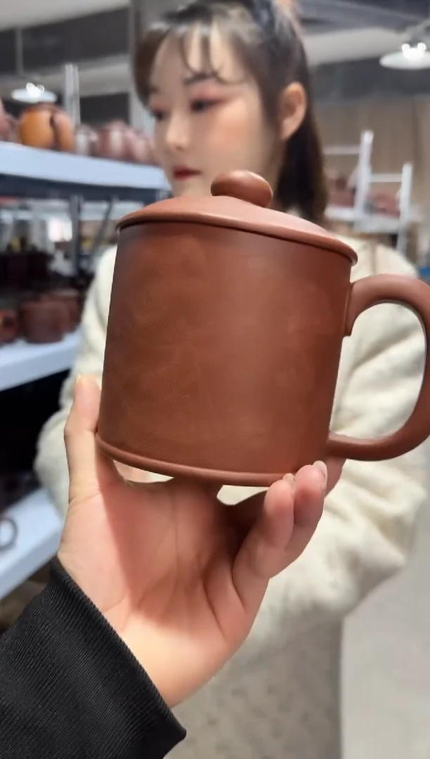 【闪购商品】紫砂盖杯紫砂盖杯底槽请荷花