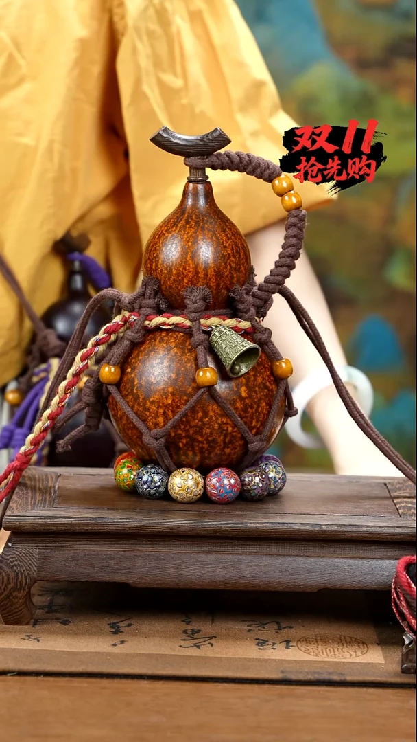 XA022网兜款酒葫芦不包手串及旋转底座