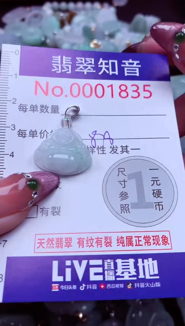 吊坠(不含链)未镶嵌翡翠1835