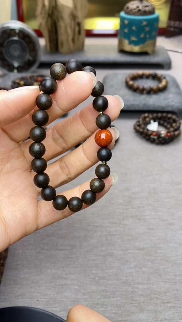 【闪购商品】沉香手串单圈越南芽庄白棋楠0.8 沉水