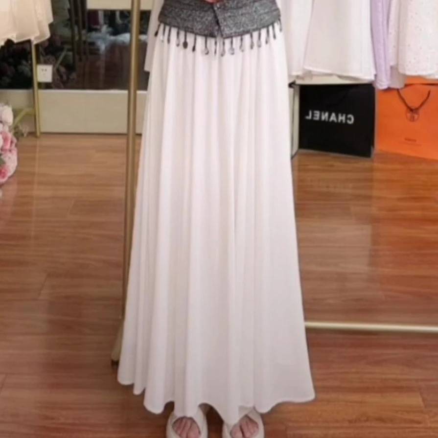 中长款半裙竹纤维中大裙摆