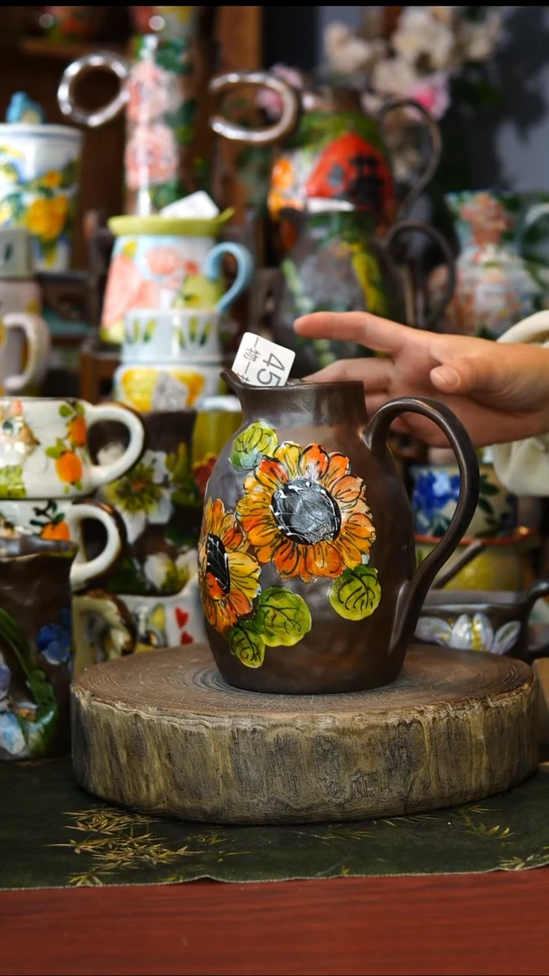 陶瓷45景德镇手工手绘釉下彩