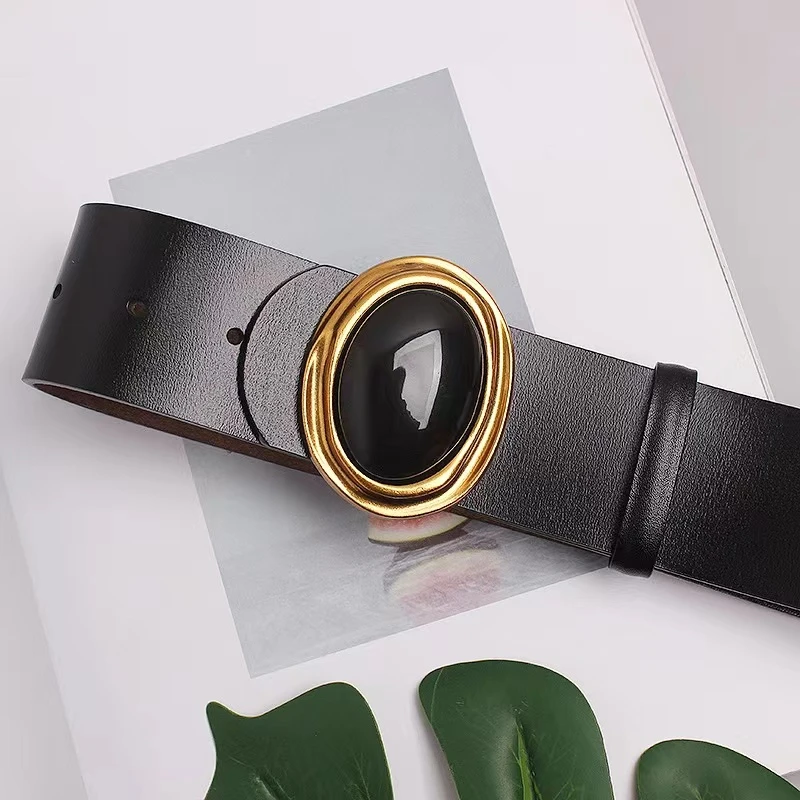 【U are U 国际】设计师款腰带8气质时尚百搭女士黑色潮流收腰