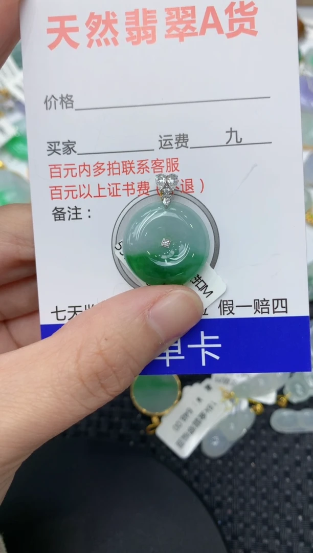 【闪购商品】翡翠颈饰18K金镶嵌11111111