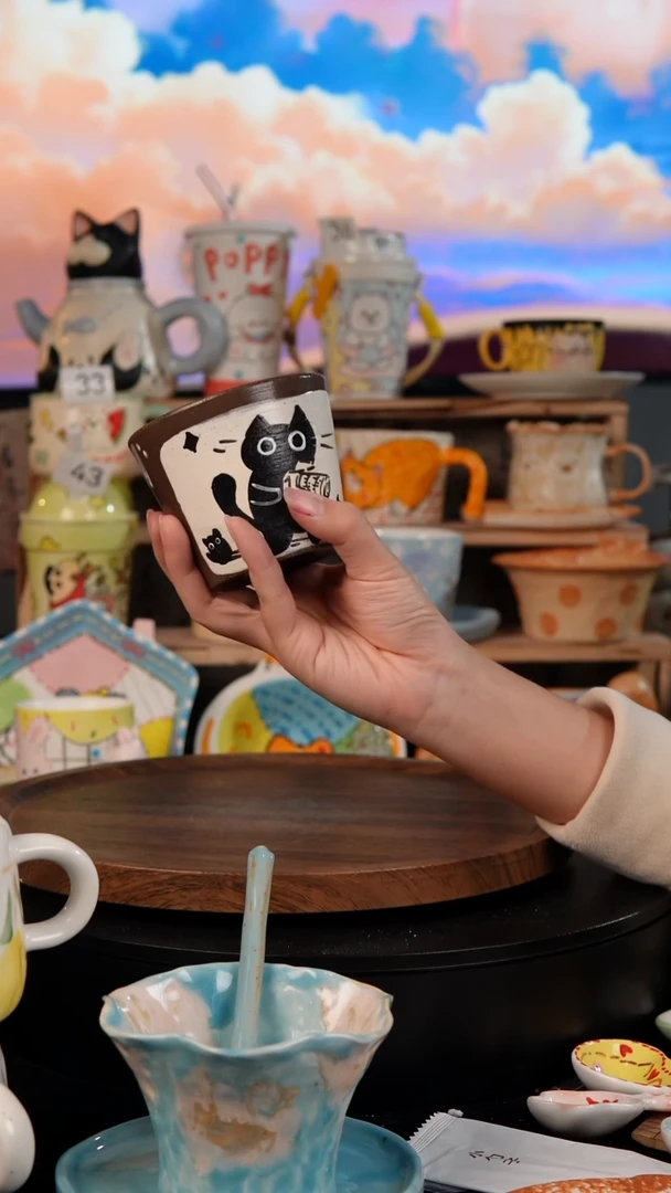 陶瓷双饮款景德镇手工陶瓷