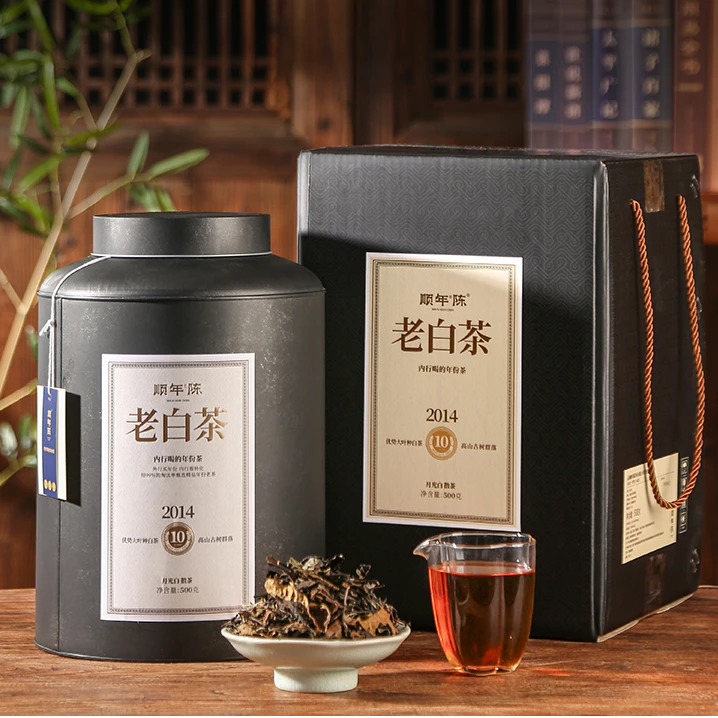 【顺年陈】月光白老白茶11年陈大存茶罐装散茶500克（带茶样）
