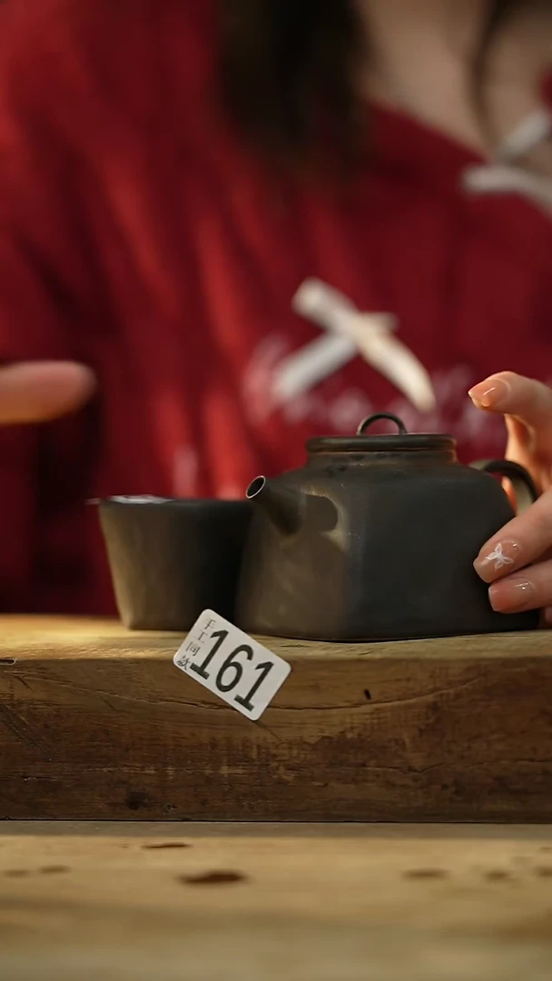 【闪购商品】瓷片秤砣系列·设计师丁念·四方小茶壶+杯