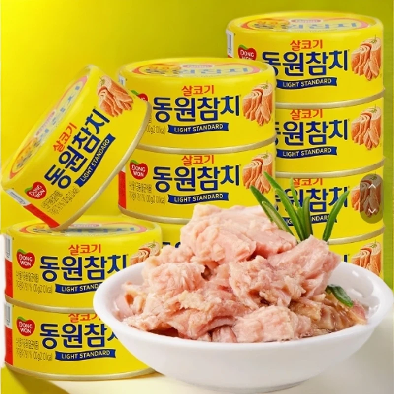 韩国进口东远金枪鱼罐头油浸水浸吞拿鱼三文鱼拌饭寿司专用食