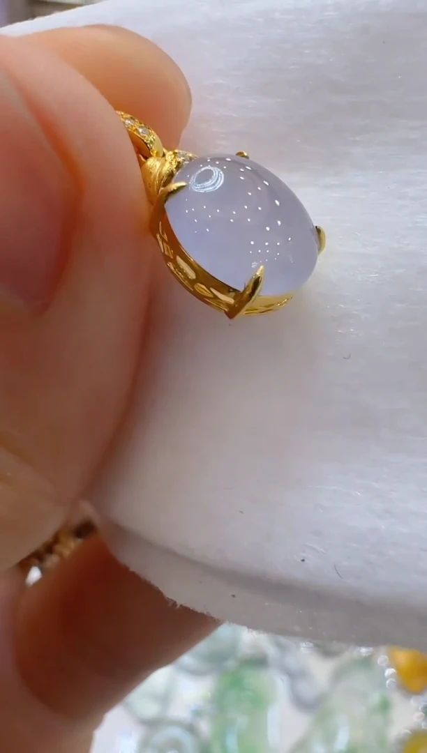 翡翠18K金镶嵌吊坠(不含链)多样性团购发一件