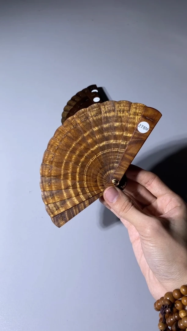 【闪购商品】金丝楠278号10cm金丝楠迷你扇