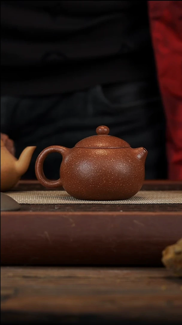 茶壶紫砂红降坡西施200容量