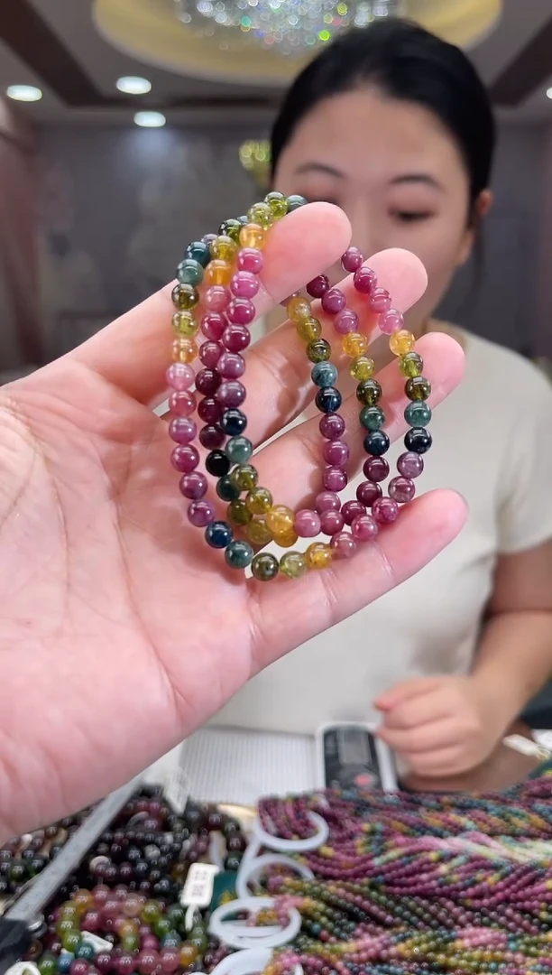 /未镶嵌碧玺6mm+碧玺多圈多样性发货