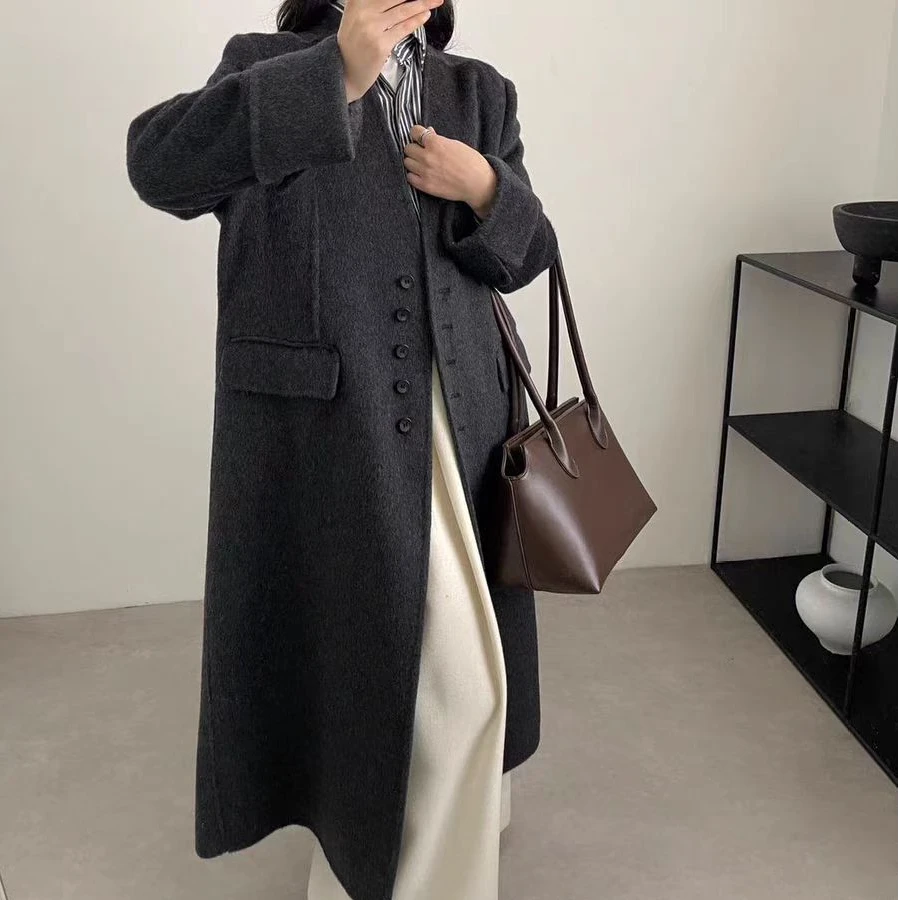 0526-23  女款时尚百搭长款大衣外套  TY  010