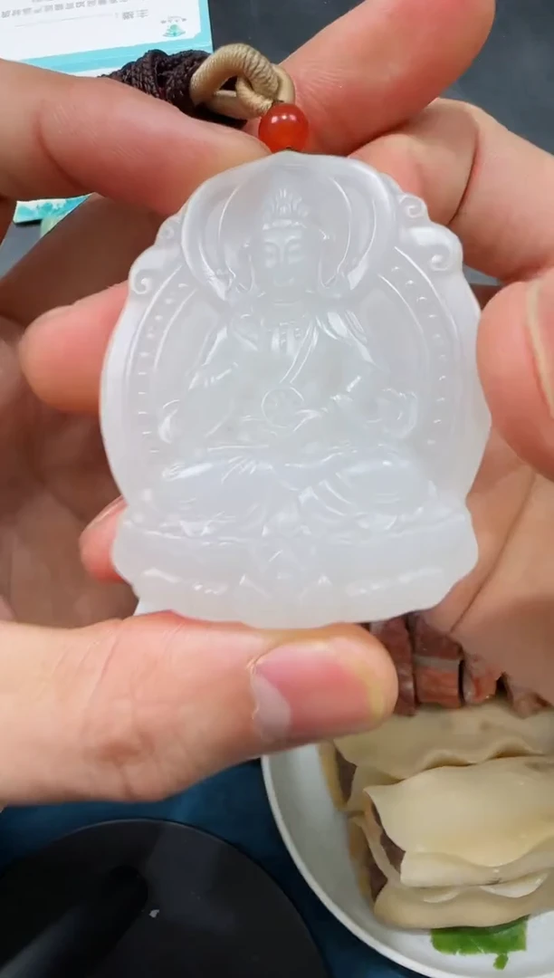 颈饰银S925镀金镶嵌和田玉0*0吊坠