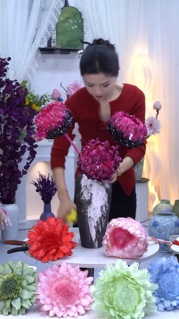 永生洋蓟黑粉泼墨3头8022