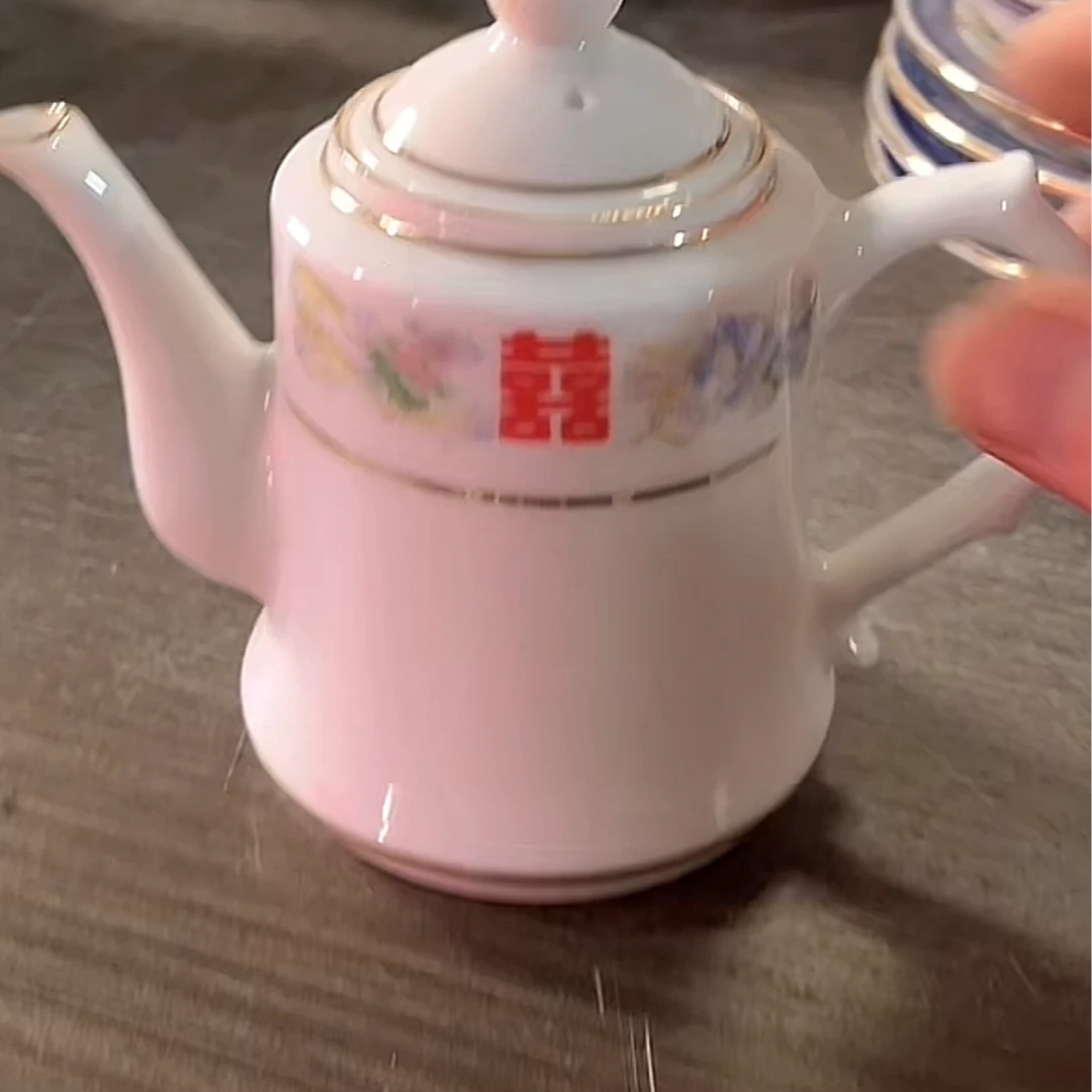 双喜茶壶248ml  景德镇陶瓷