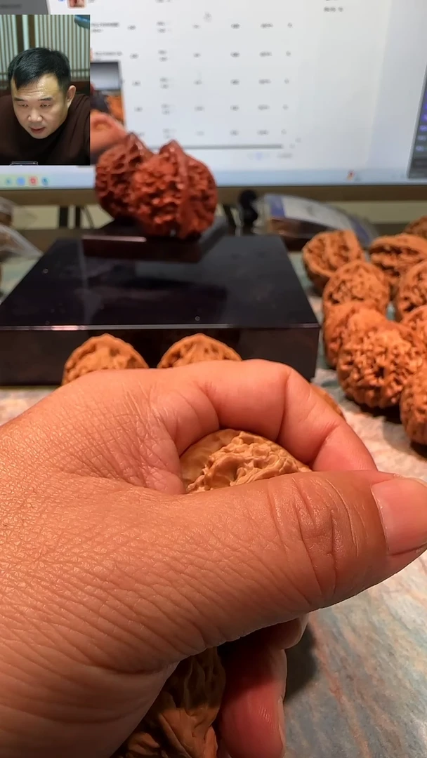 吊坠文玩核桃正奔34全品