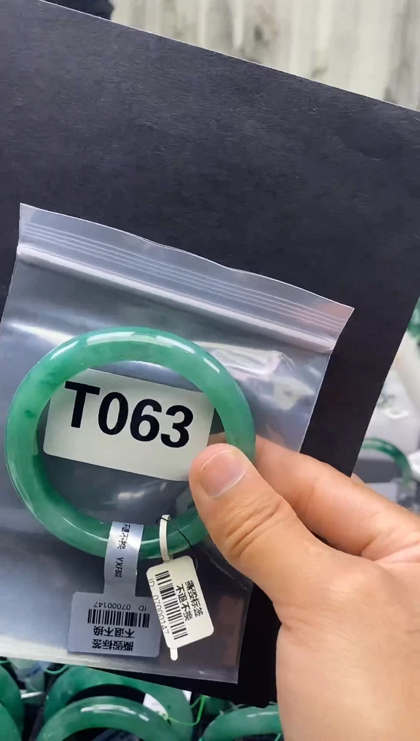 未镶嵌手镯石英质玉（非洲翠）58圈口T063