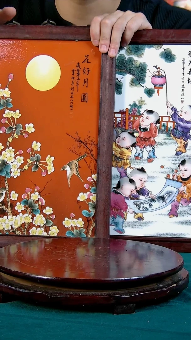 瓷片景德镇现代高端赏瓷瓷板画 随机